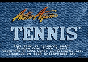 Andre Agassi Tennis Title Screen